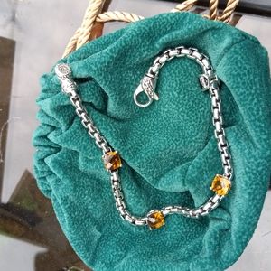 John hardy silver .925 bracelet jai cognac quartz